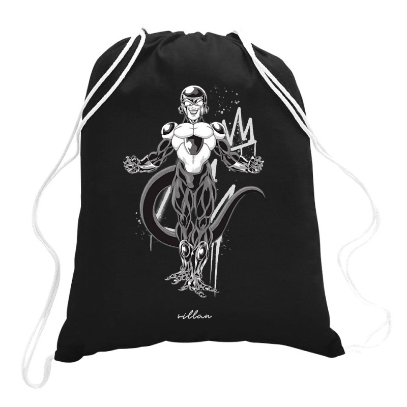 Animer Lover Gift Black Frieza Drawstring Bags | Artistshot