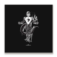 Animer Lover Gift Black Frieza Metal Print Square | Artistshot