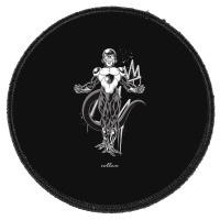 Animer Lover Gift Black Frieza Round Patch | Artistshot