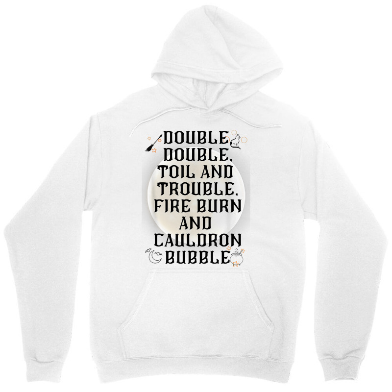 Double, Double Toil And Trouble Mystical Moon Poetic Play T Shirt Unisex Hoodie | Artistshot