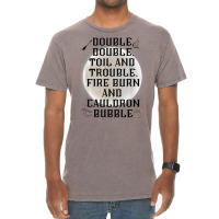 Double, Double Toil And Trouble Mystical Moon Poetic Play T Shirt Vintage T-shirt | Artistshot