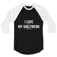 Mens I Love It When My Girlfriend Lets Me Play Softball 3/4 Sleeve Shirt | Artistshot