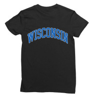 Wisconsin Ladies Fitted T-shirt | Artistshot