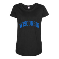 Wisconsin Maternity Scoop Neck T-shirt | Artistshot