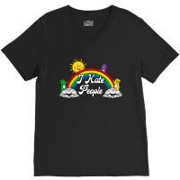 I Hate People V-neck Tee | Artistshot