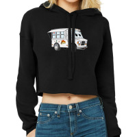 Taco Mini Van Cartoon Cropped Hoodie | Artistshot