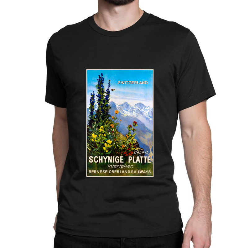 Great Gift Switzerland Schynige Platte Interlaken Gift For Christmas Classic T-shirt by NestorMarchetti | Artistshot