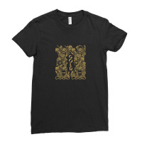 Gold – Go Forward In The Courage Of Your Love Alabaster Deplume-giga Ladies Fitted T-shirt | Artistshot