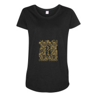 Gold – Go Forward In The Courage Of Your Love Alabaster Deplume-giga Maternity Scoop Neck T-shirt | Artistshot