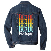 Vintage Since 1930 Old Men Women Retro Sunset Men Denim Jacket | Artistshot