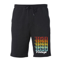 Vintage Since 1930 Old Men Women Retro Sunset Fleece Short | Artistshot