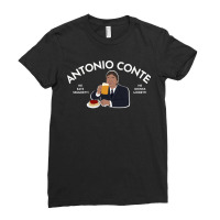 Antonio Conte He Eats Spaghetti He Drink Moretti Essential Ladies Fitted T-shirt | Artistshot