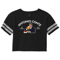 Antonio Conte He Eats Spaghetti He Drink Moretti Essential Scorecard Crop Tee | Artistshot