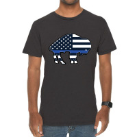 Buffalo Law Enforcement Support Flag Vintage T-shirt | Artistshot