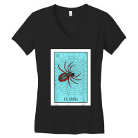 La Araña Lottery Card Gift The Spider Card Mexican Lottery Tshirt Women's V-neck T-shirt | Artistshot