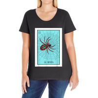 La Araña Lottery Card Gift The Spider Card Mexican Lottery Tshirt Ladies Curvy T-shirt | Artistshot