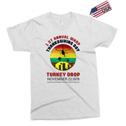 first anuual  wkrp thanksgiving day turkey drop Exclusive T-shirt | Artistshot