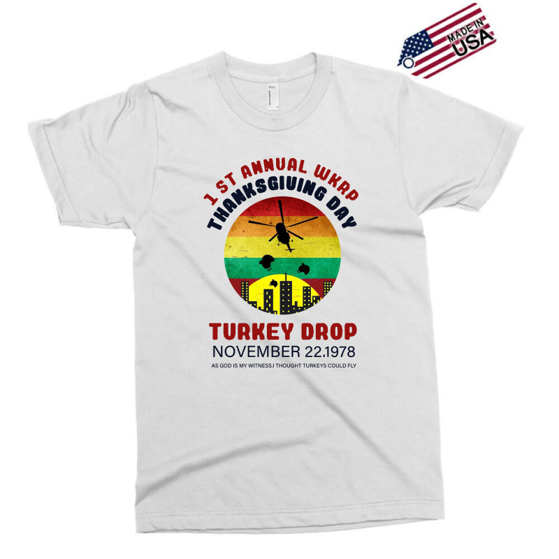 First Anuual  Wkrp Thanksgiving Day Turkey Drop Exclusive T-shirt | Artistshot