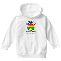 first anuual  wkrp thanksgiving day turkey drop Youth Hoodie | Artistshot