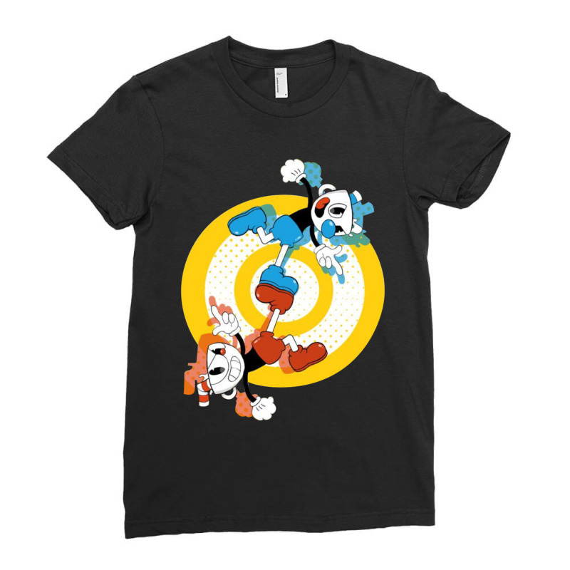 Cuphead And Mugman Ladies Fitted T-Shirt by cm-arts | Artistshot