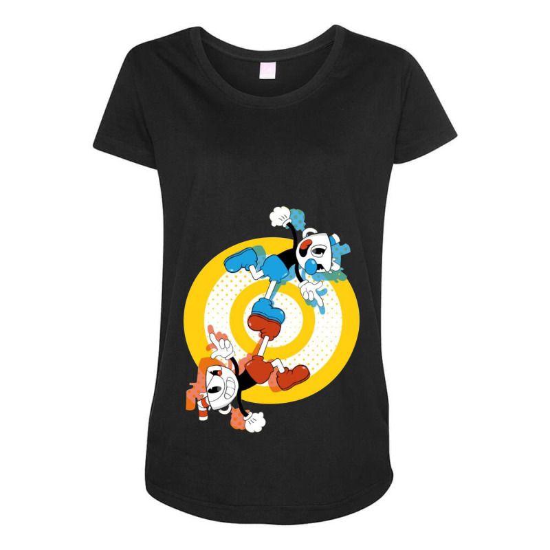 Cuphead And Mugman Maternity Scoop Neck T-shirt by cm-arts | Artistshot