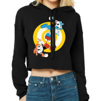 Cuphead And Mugman Cropped Hoodie | Artistshot