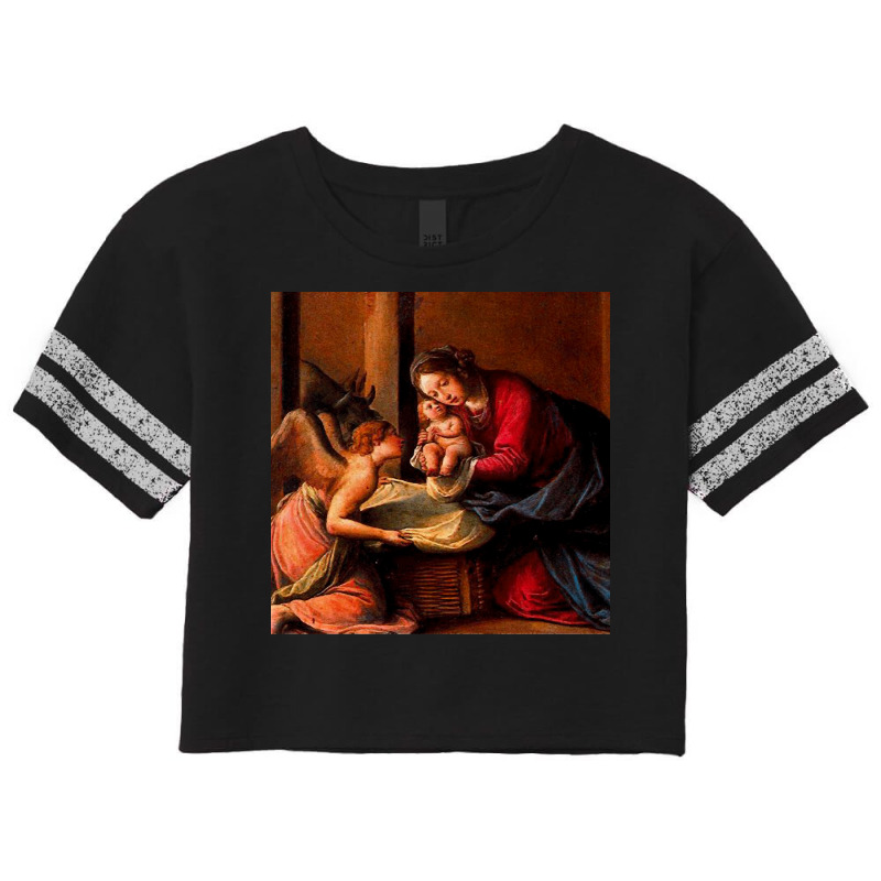 The Nativity Christmas Nativity Scene Scorecard Crop Tee by cm-arts | Artistshot