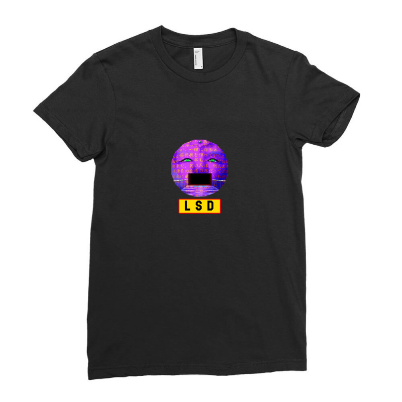 Purple Lsd Emulator Sun Ladies Fitted T-Shirt by JolenePender | Artistshot