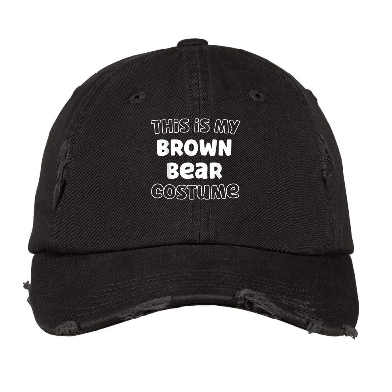 Brown Halloween Design Brown Bear This Is My Human Costume Vintage Cap | Artistshot