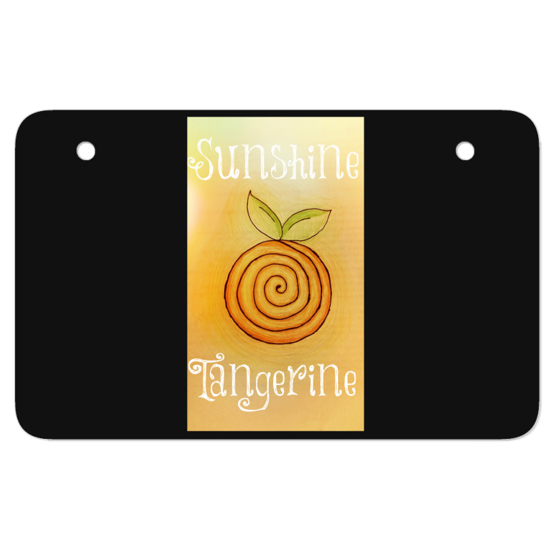 Sunshine Tangerine Atv License Plate | Artistshot