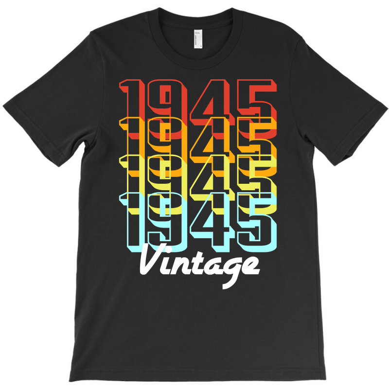 Vintage Since 1945 Old Men Women Retro Sunset T-shirt | Artistshot