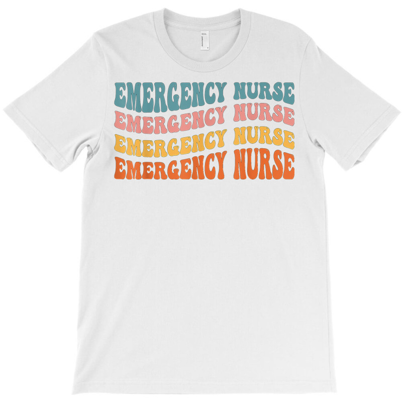 Groovy Emergency Room Nurse Tech Emergency Department Nurse T Shirt T-shirt | Artistshot