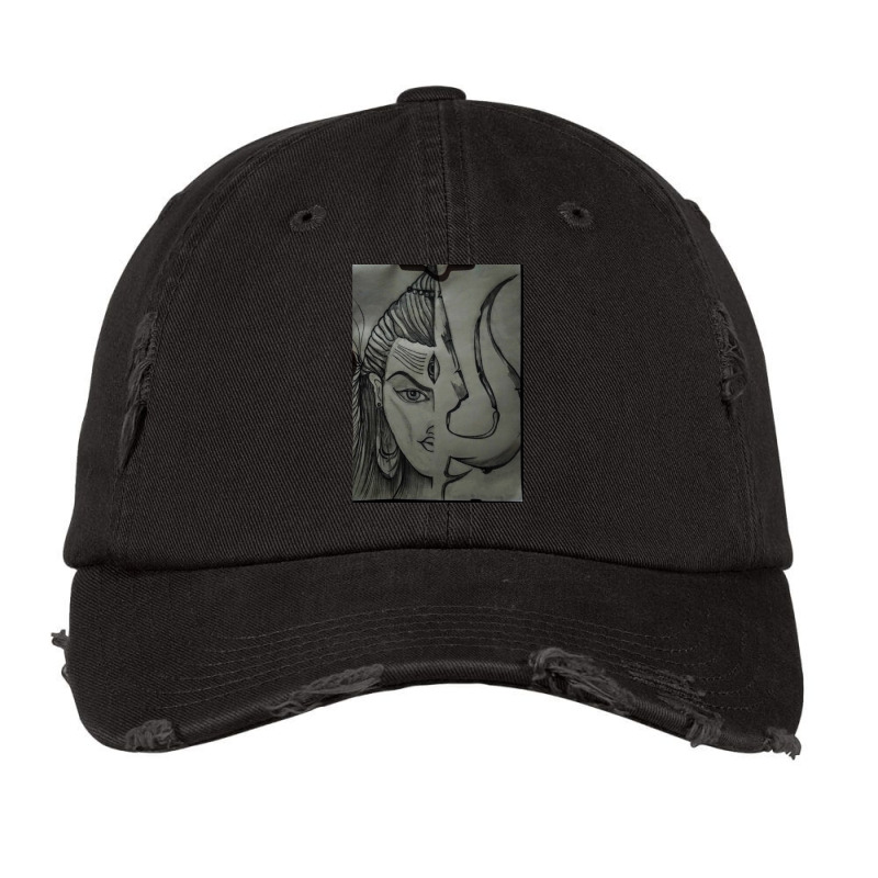 Lord Shiva Art Vintage Cap | Artistshot