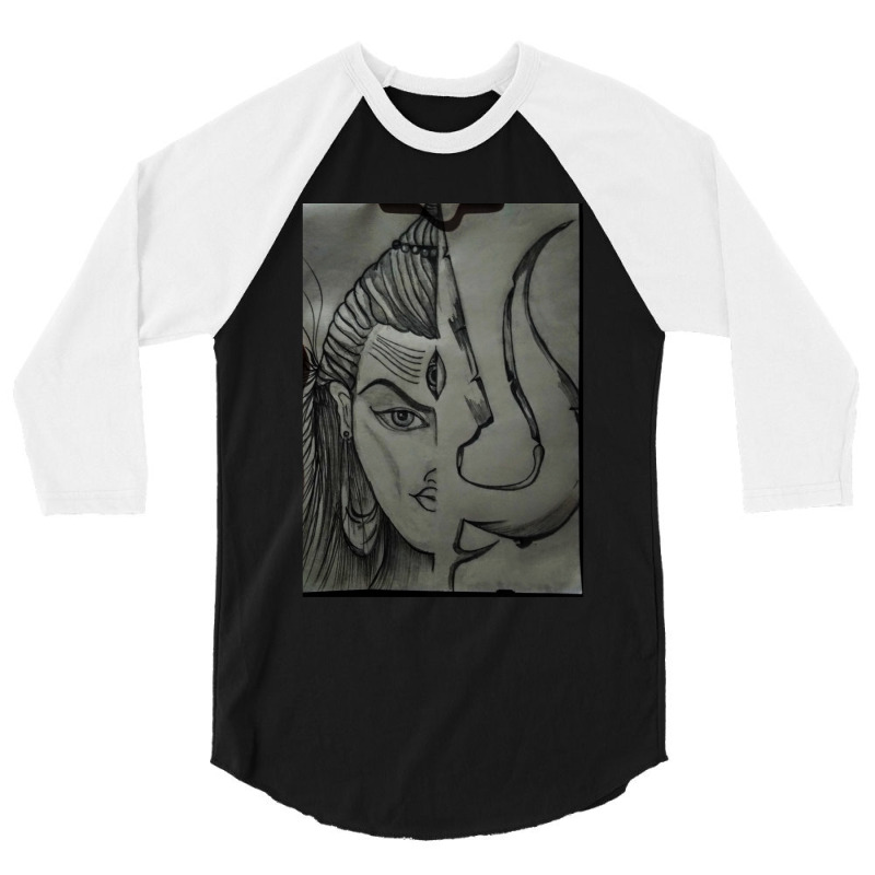 Lord Shiva Art 3/4 Sleeve Shirt | Artistshot