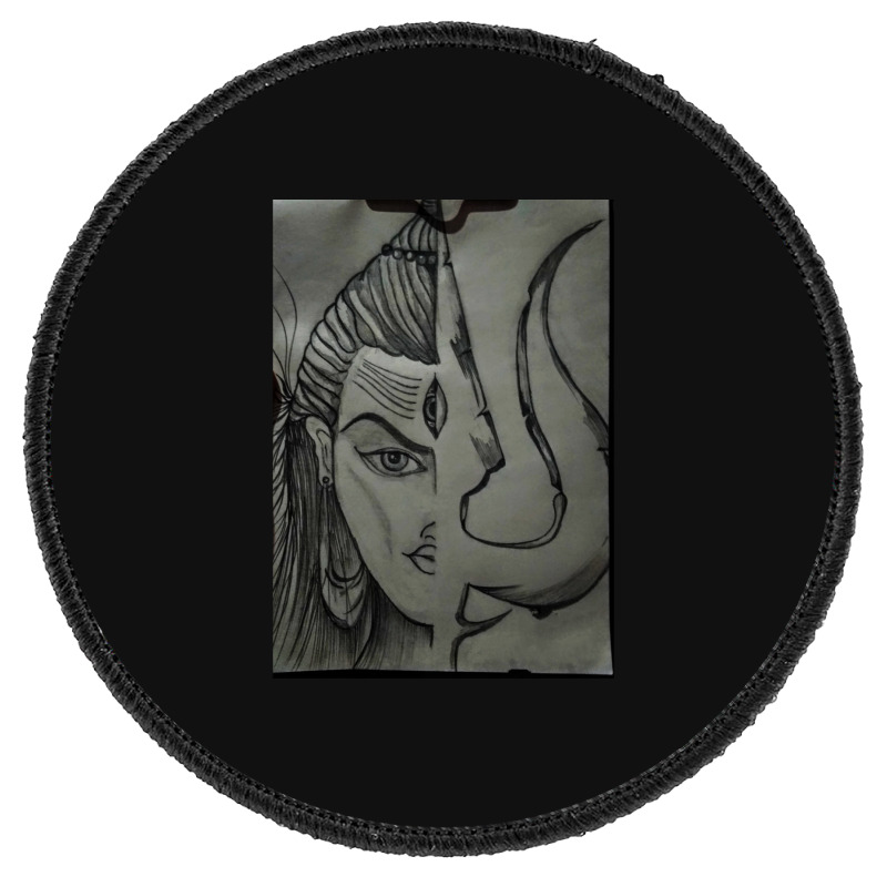 Lord Shiva Art Round Patch | Artistshot