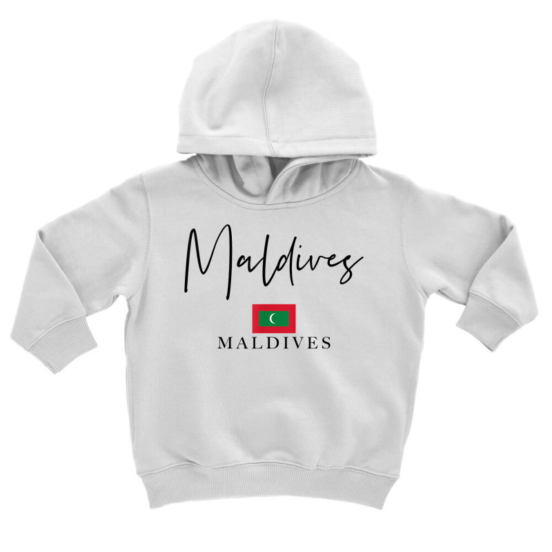 Flag Vacation   Island Maldives T Shirt Toddler Hoodie | Artistshot