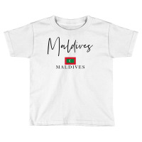 Flag Vacation   Island Maldives T Shirt Toddler T-shirt | Artistshot