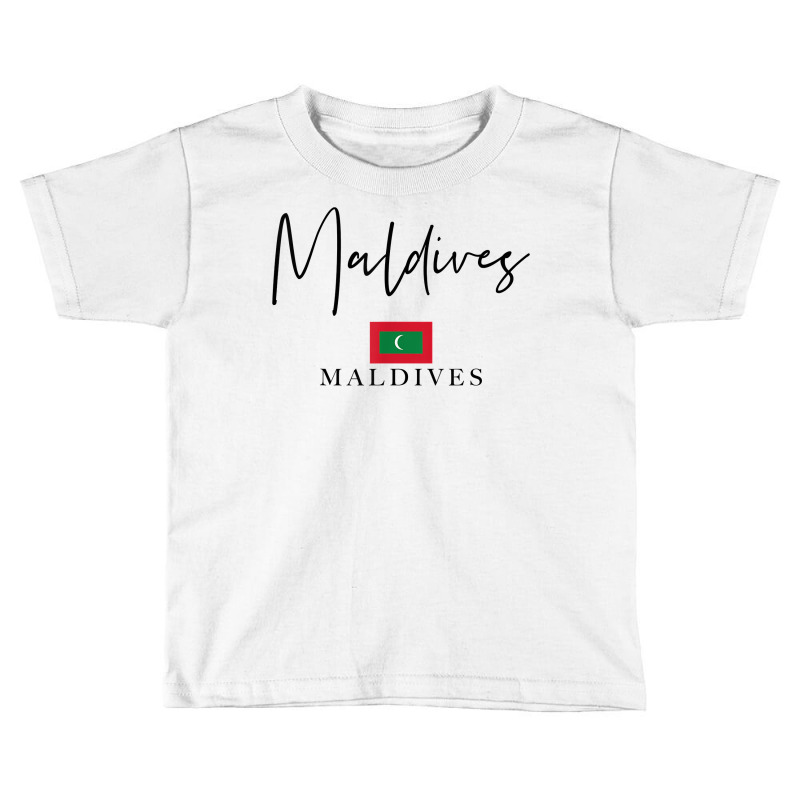 Flag Vacation   Island Maldives T Shirt Toddler T-shirt | Artistshot