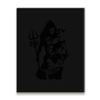 Lord Shiva Art Angry Trishul Metal Print Vertical | Artistshot