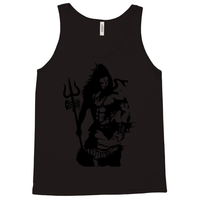 Lord Shiva Art Angry Trishul Tank Top | Artistshot