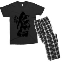 Lord Shiva Art Angry Trishul Men's T-shirt Pajama Set | Artistshot