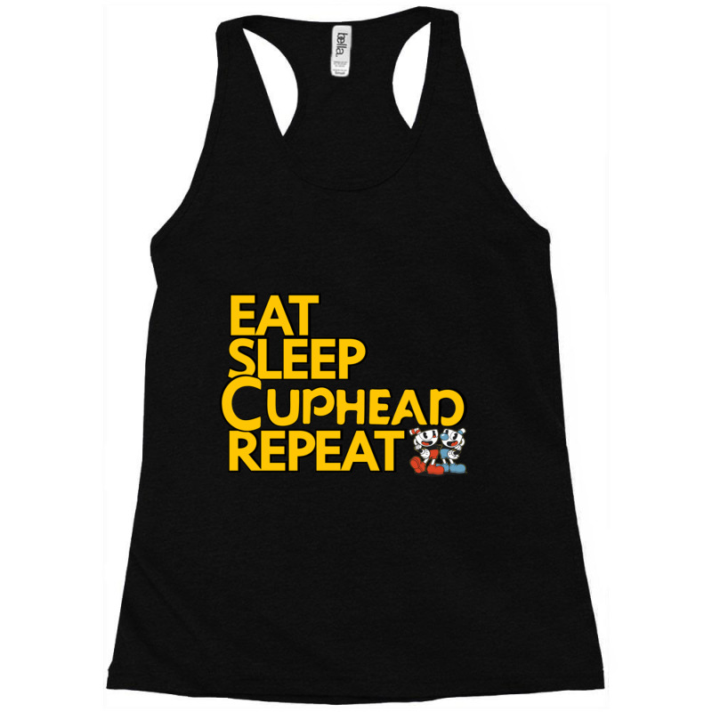 Cuphead Tshirt  Eat Sleep Cuphead Repeat Racerback Tank by cm-arts | Artistshot