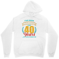 Married For 40 Years 40th Wedding Anniversary Premium Unisex Hoodie | Artistshot