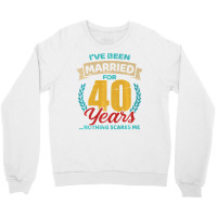 Married For 40 Years 40th Wedding Anniversary Premium Crewneck Sweatshirt | Artistshot