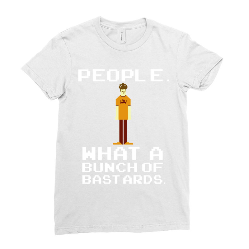 People, What A Bunch Of Bastards - Roy, It Crowd Ladies Fitted T-Shirt by TIMOTHYLAVINE | Artistshot