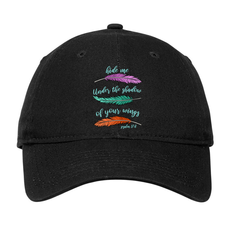 Under Wings Christian Gift Design Jesus Religious God Print Adjustable Cap | Artistshot