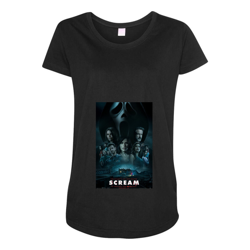 Scream 5 Ghost Maternity Scoop Neck T-shirt by GregoryBlaylock | Artistshot