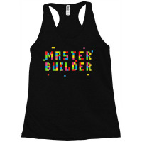 Funny Master Builder Cool Construction Block Building Gift Racerback Tank | Artistshot