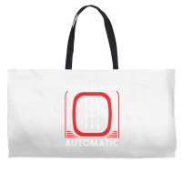 Happiness Is Not Automatic  Stick Shift Manual Transmission Sweatshirt Weekender Totes | Artistshot