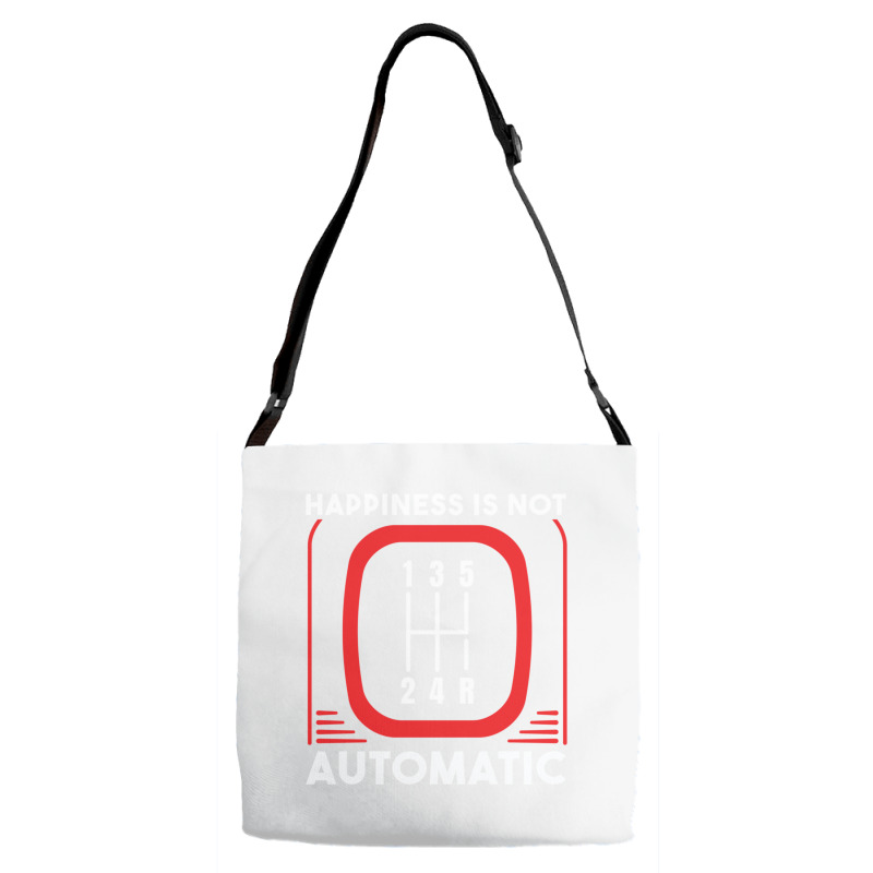 Happiness Is Not Automatic  Stick Shift Manual Transmission Sweatshirt Adjustable Strap Totes | Artistshot